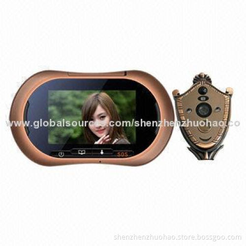 Newest 3.7-inch Touch Screen Digital Door Peephole Viewer, Video and Photo Record